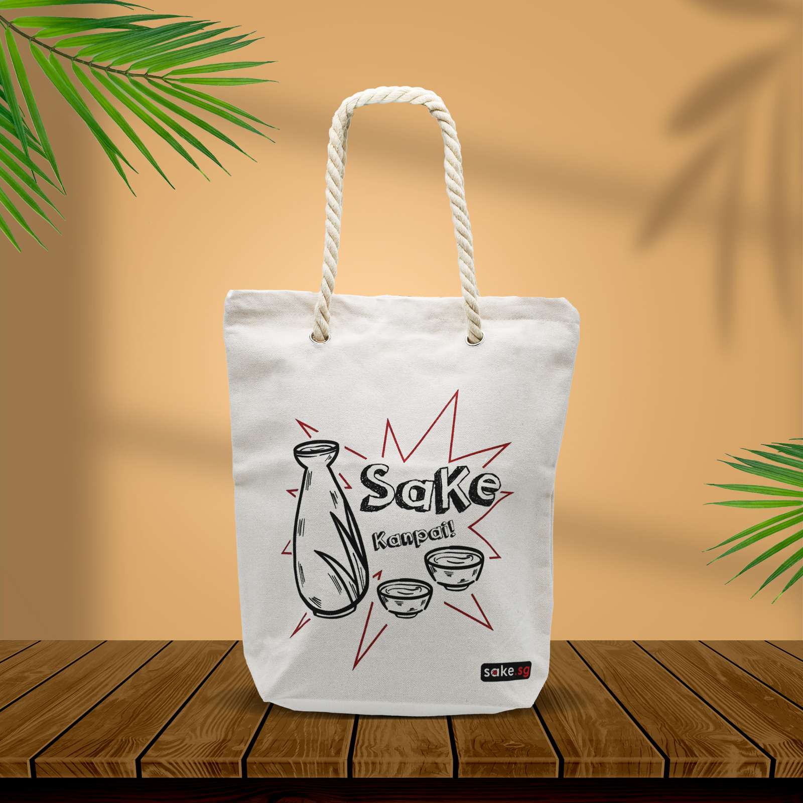 Kanpai Everyday Tote Bag with Rope Handle